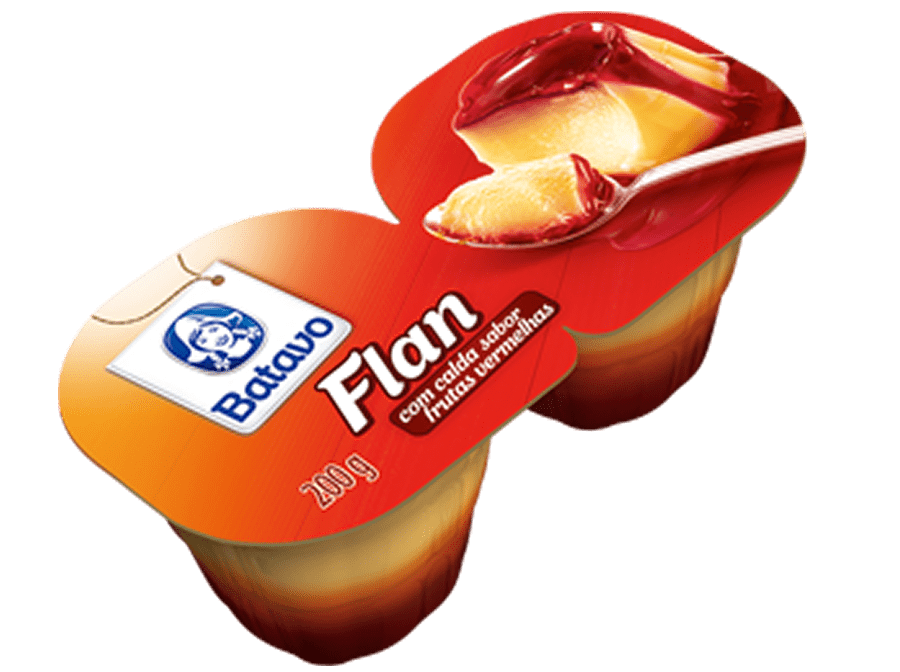 Flan  –  Frutas vermelhas 200g