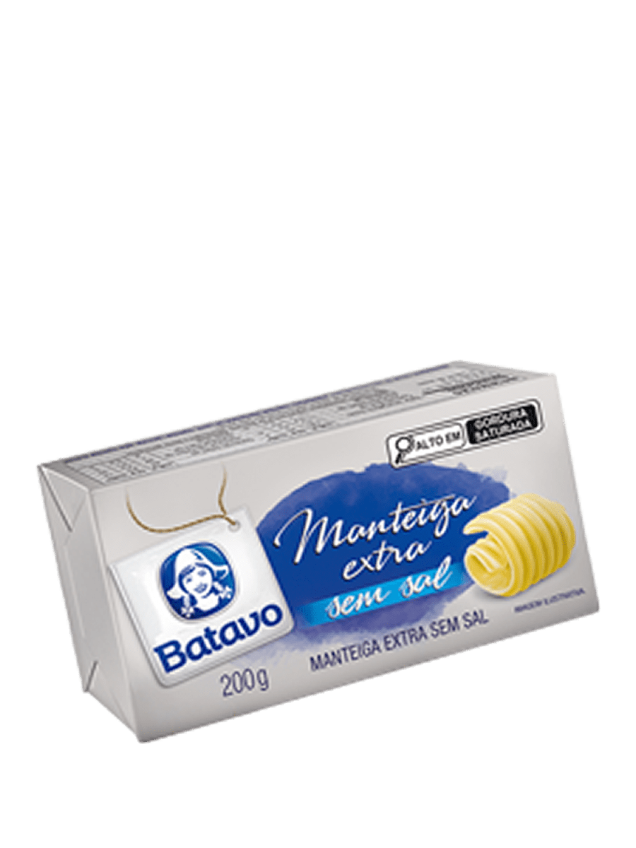 Manteiga – Tablete Sem Sal 200g
