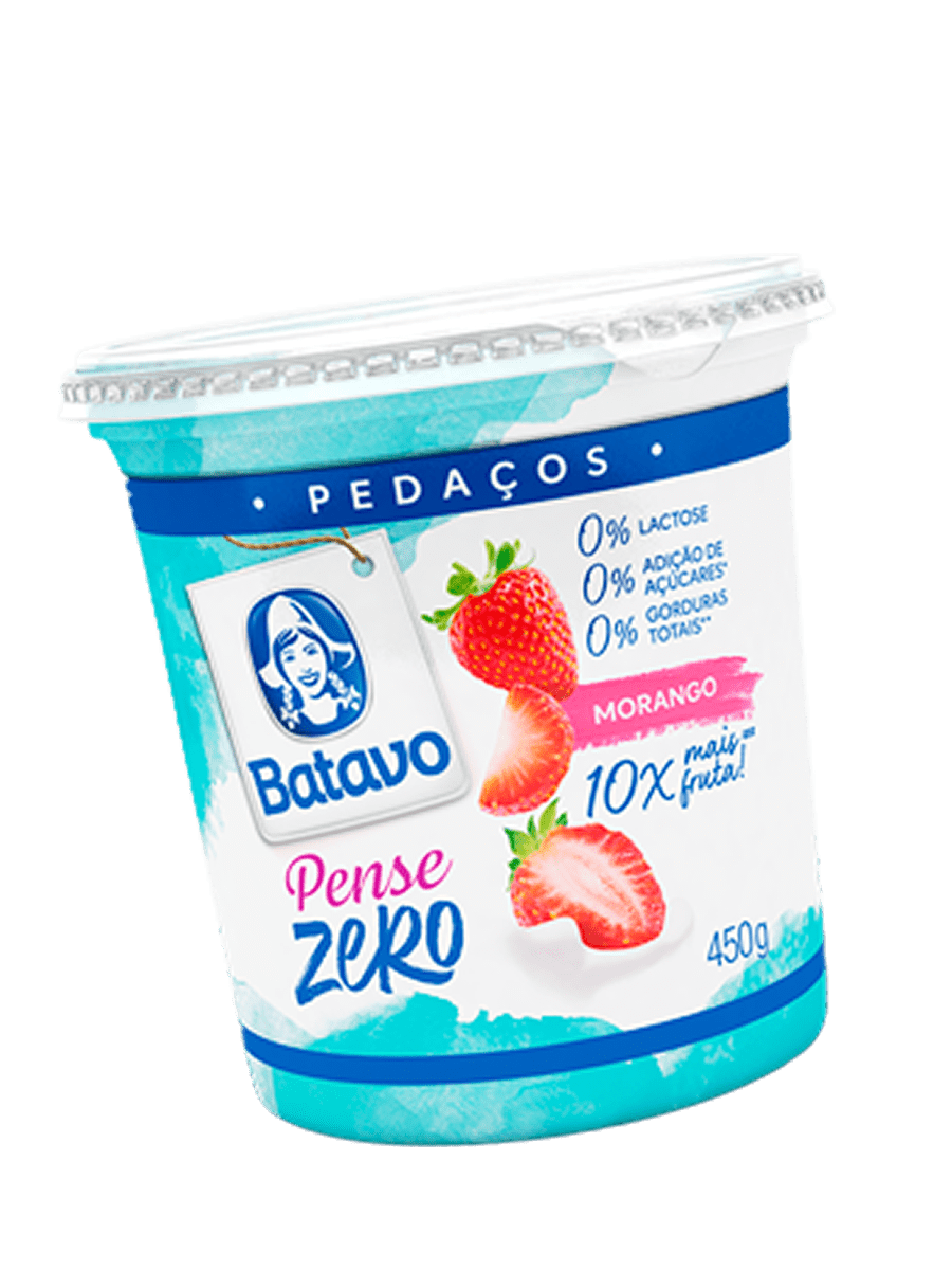 Pense Zero  – Pedaços Morango 450g