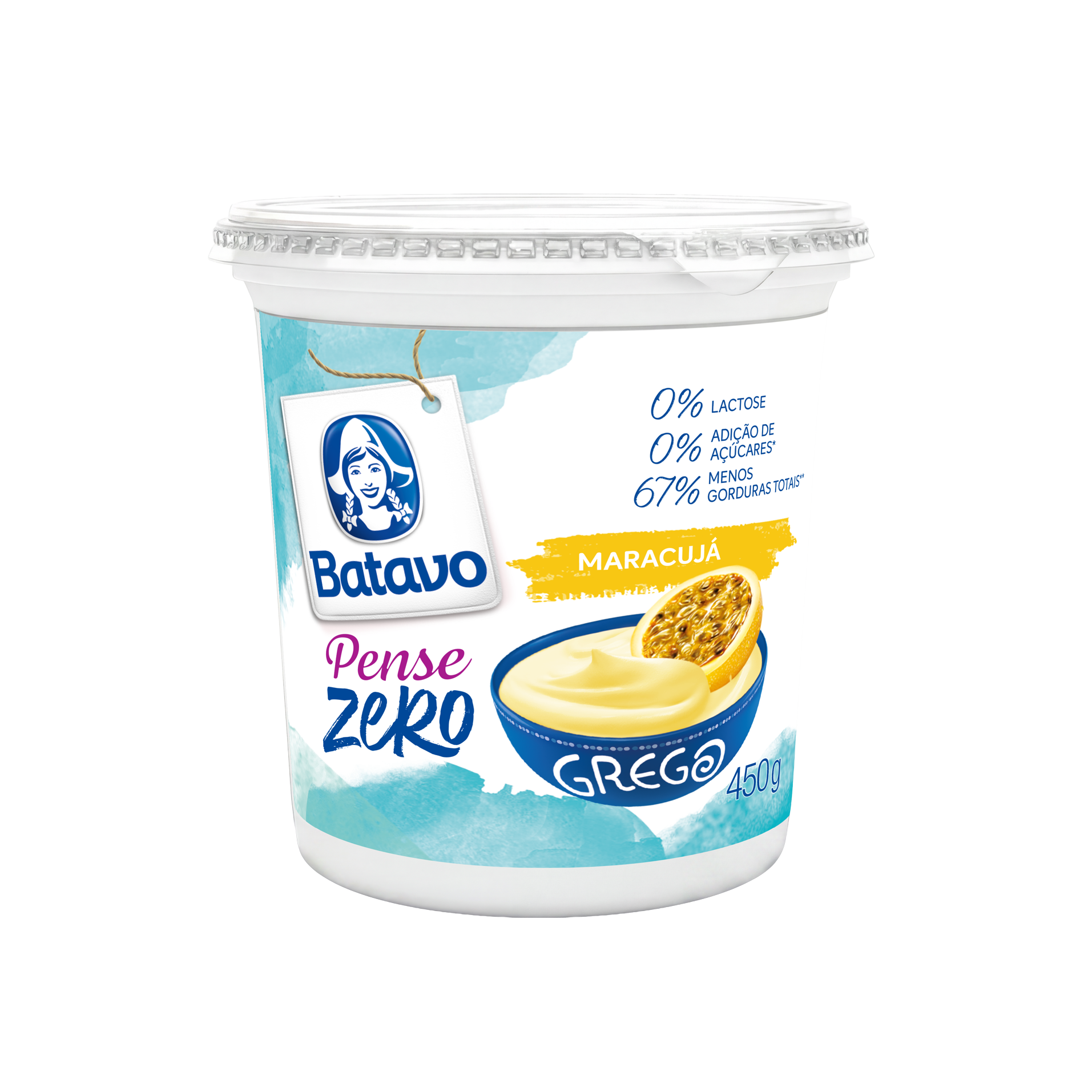 Pense Zero – Grego Maracujá 450g
